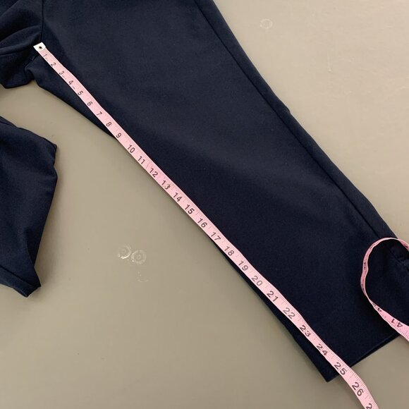 J Jill Womens 18P Pants Essential Cotton Stretch Ankle Navy Blue Pockets Stretch - Picture 13 of 15